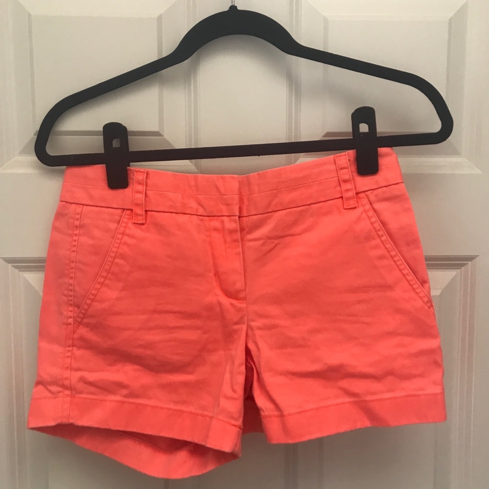 J Crew Coral Chino Shorts